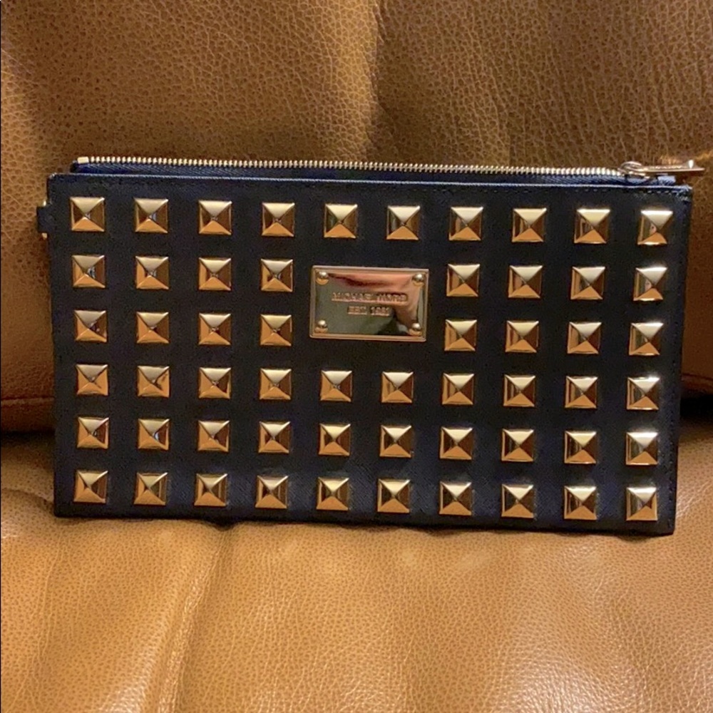 Michael Kors Pyramid Stud Clutch